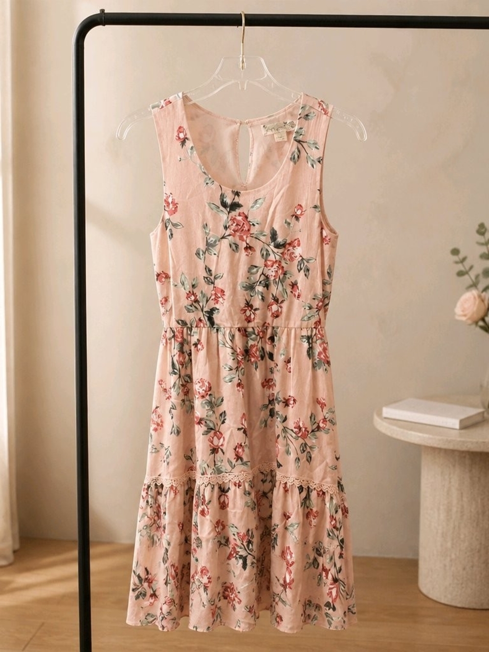 Knitworks Blush Floral Tiered Sundress